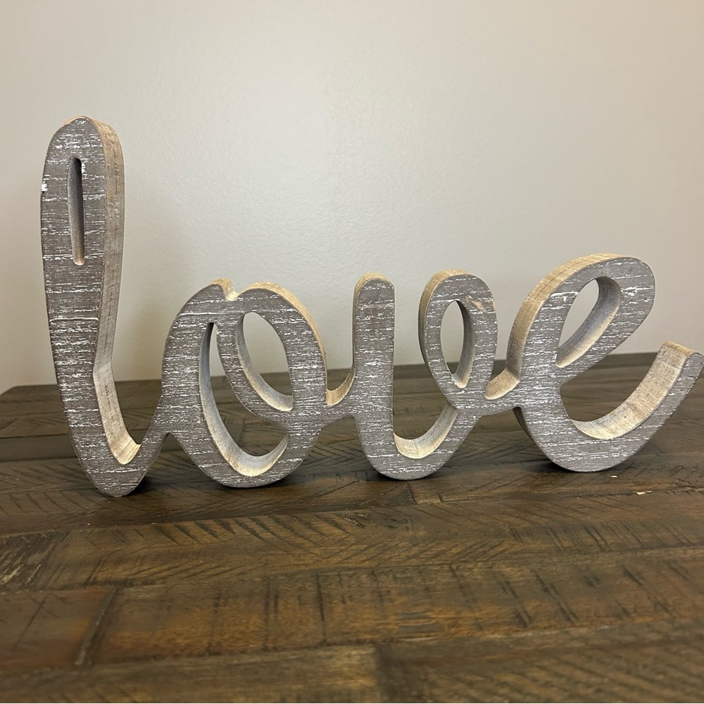 Home decor accent/sign/display, love